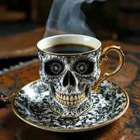 Dark Elegant Skull Mug