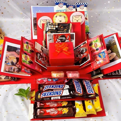 Luxury Gift Box Filled with Candy and Chocolate Surprises