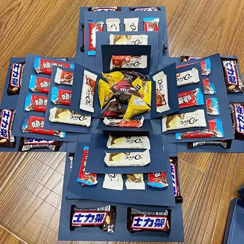 Luxury Gift Box Filled with Candy and Chocolate Surprises