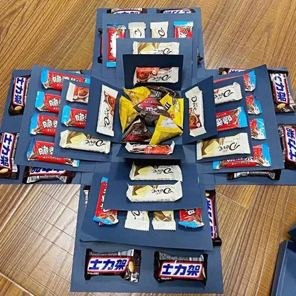 Luxury Gift Box Filled with Candy and Chocolate Surprises