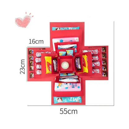 Luxury Gift Box Filled with Candy and Chocolate Surprises