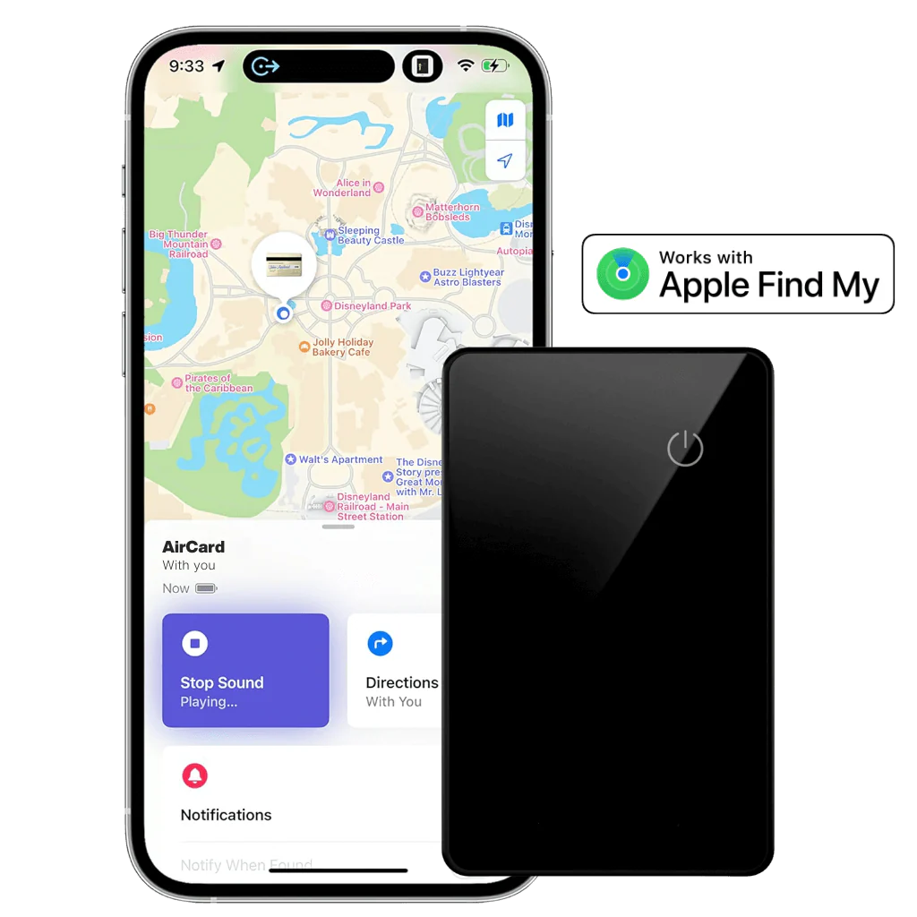 Ultra-Slim Tracking Card for Effortless Wallet Location