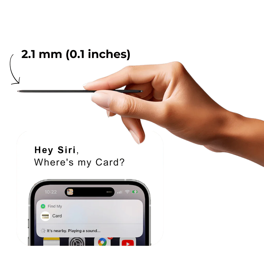 Ultra-Slim Tracking Card for Effortless Wallet Location