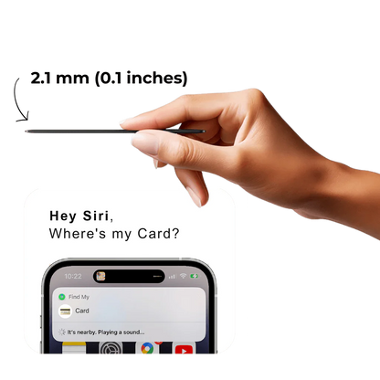 Ultra-Slim Tracking Card for Effortless Wallet Location