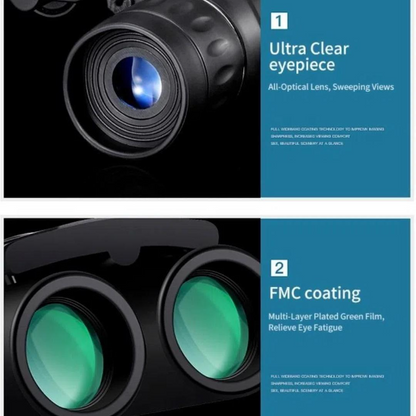 Long-Range 900x25 Binoculars with High-Clarity Bak4 Optics