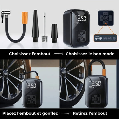 Wireless Air Pump – Rechargeable and Portable Compressor
