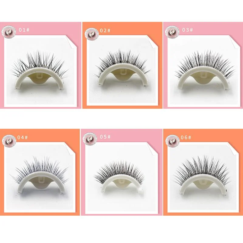 Self-Adhesive False Eyelashes for Quick Application - Natural Appearance