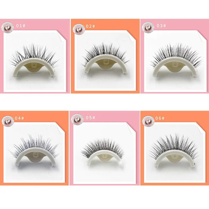 Self-Adhesive False Eyelashes for Quick Application - Natural Appearance