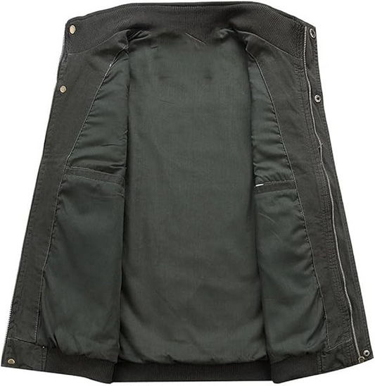 Men's Sleeveless Vintage Multi-Pocket Vest