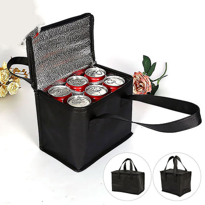 Premium Thermal Lunch Carrier with Zippered Closure and Dual Handles