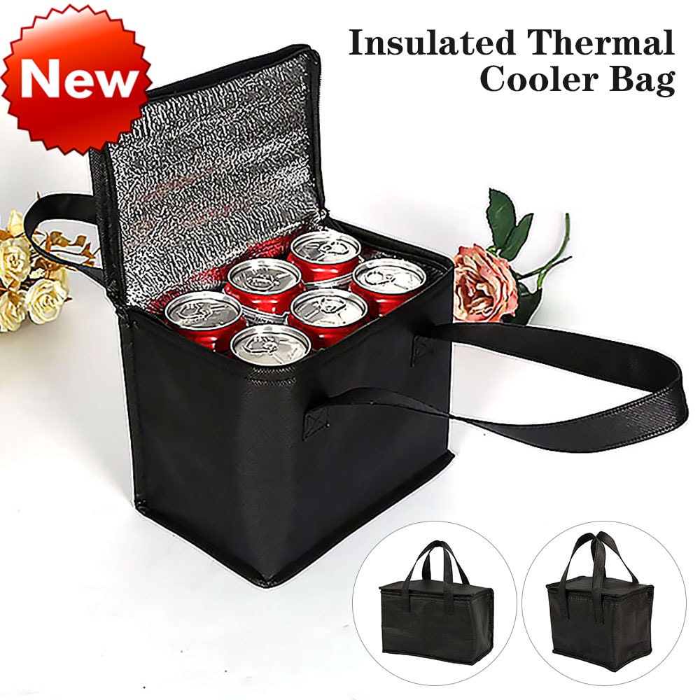 Premium Thermal Lunch Carrier with Zippered Closure and Dual Handles