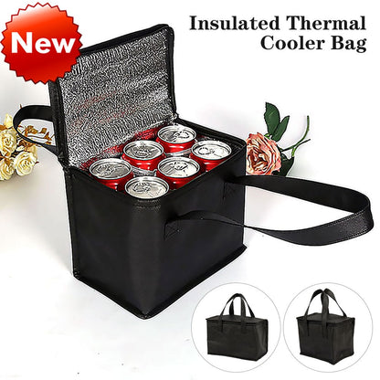Premium Thermal Lunch Carrier with Zippered Closure and Dual Handles