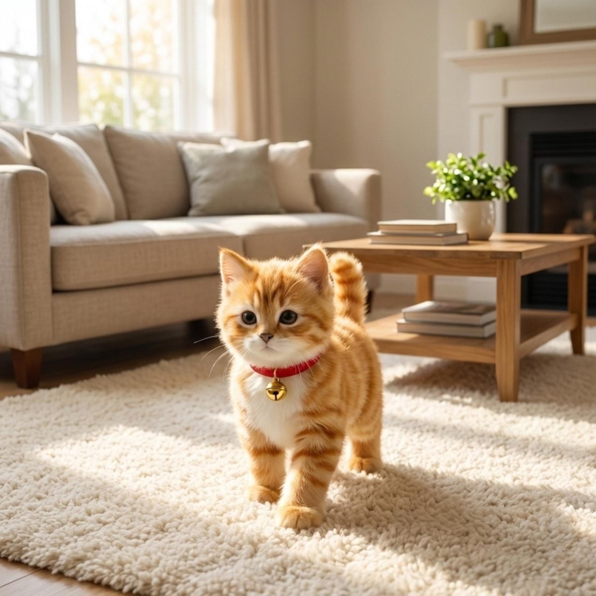 Engaging Plush Cat Robot with Lifelike Motion and Sounds