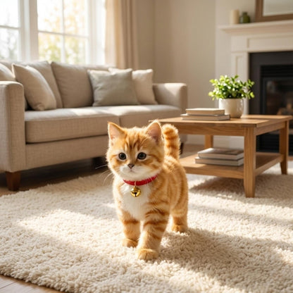 Engaging Plush Cat Robot with Lifelike Motion and Sounds