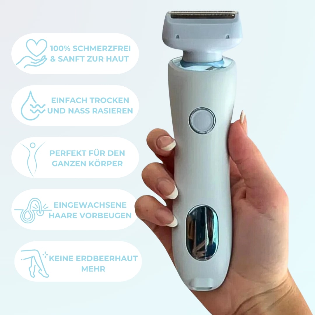 Wireless Women's Grooming Razor | 2-in-1 Rechargeable Trimmer