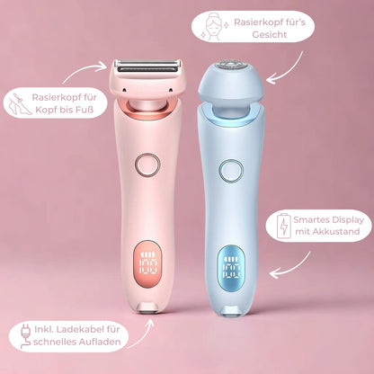 Wireless Women's Grooming Razor | 2-in-1 Rechargeable Trimmer