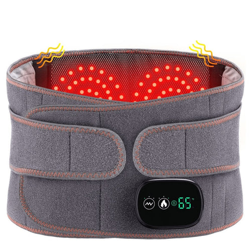 Warming Adjustable Lumbar Support Belt with Massage – Wireless Heating