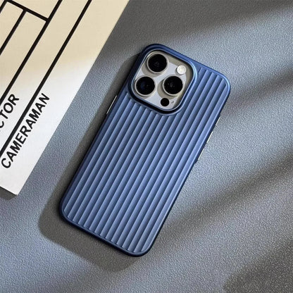 Luggage-Style Phone Case with Textured Grip, Camera Bump Protection, Slim Fit for Wireless Charging