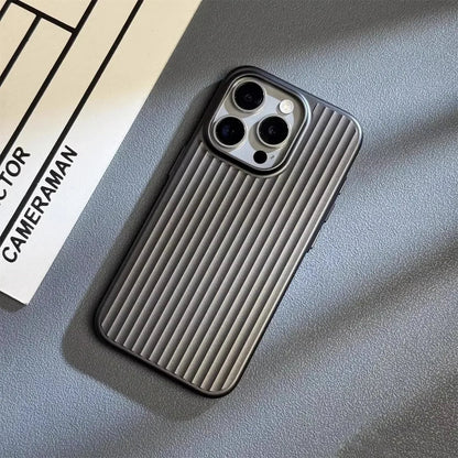 Luggage-Style Phone Case with Textured Grip, Camera Bump Protection, Slim Fit for Wireless Charging
