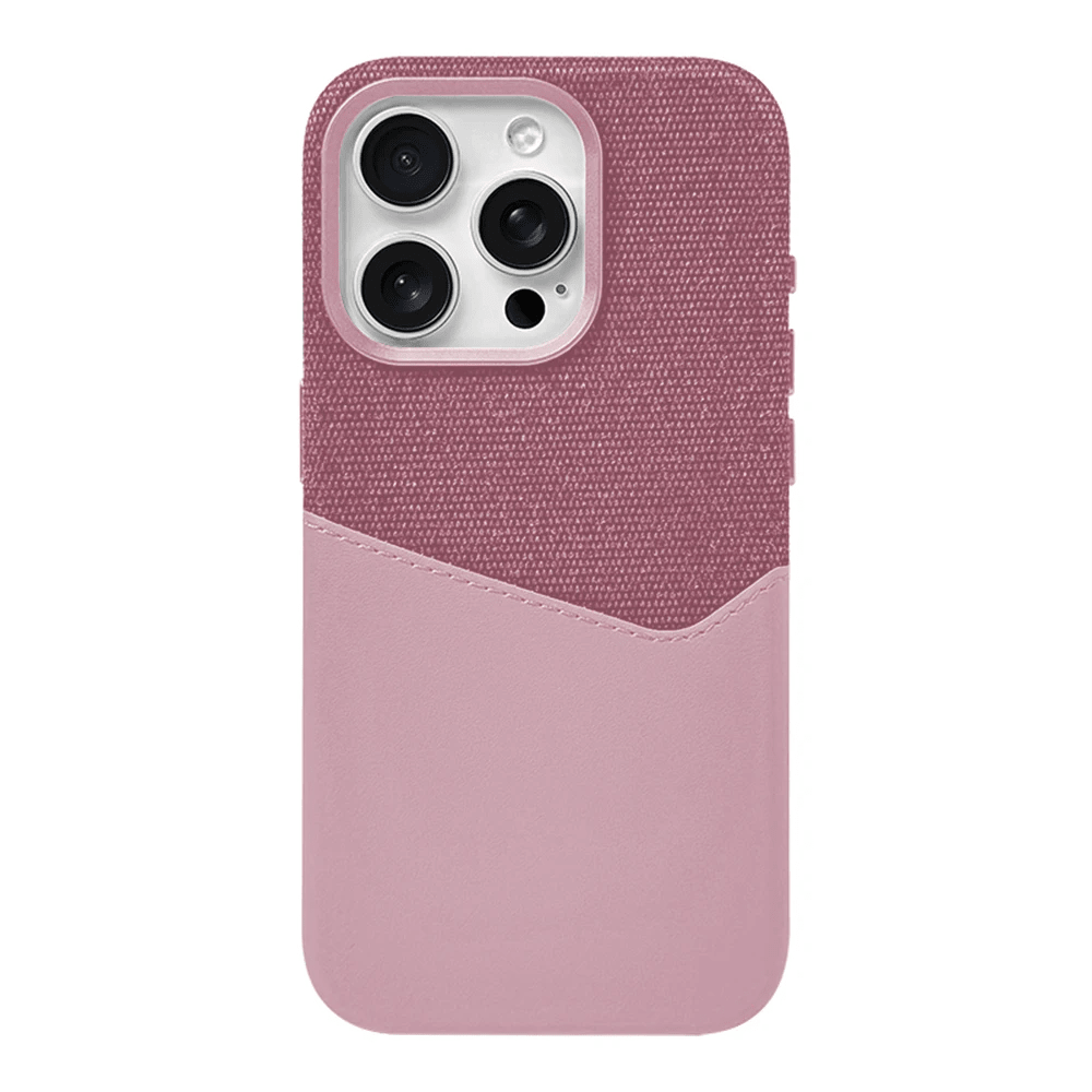 Shockproof Two-Tone iPhone Case with Card Holder and MagSafe Compatibility