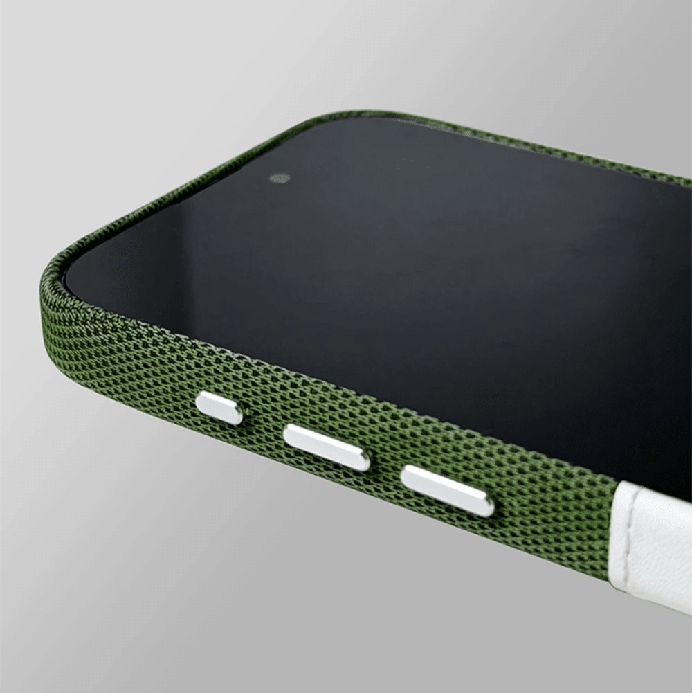 Shockproof Two-Tone iPhone Case with Card Holder and MagSafe Compatibility