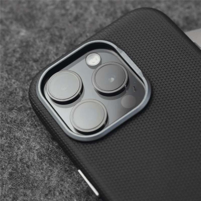 Textured Surface Smartphone Cover - MagSafe Compatible, Shock-Absorbing, Matte Finish with Raised Camera Protection