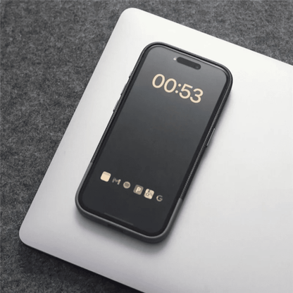Textured Surface Smartphone Cover - MagSafe Compatible, Shock-Absorbing, Matte Finish with Raised Camera Protection