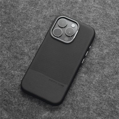 Textured Surface Smartphone Cover - MagSafe Compatible, Shock-Absorbing, Matte Finish with Raised Camera Protection