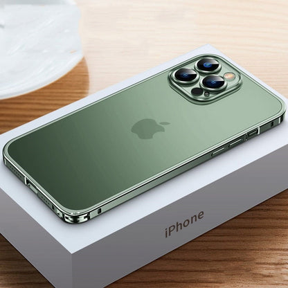 Transparent Back iPhone Case Made of Aviation Aluminum with CNC Design