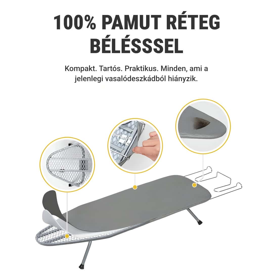 Compact Folding Ironing Board 81×30 cm | Travel-Friendly Design