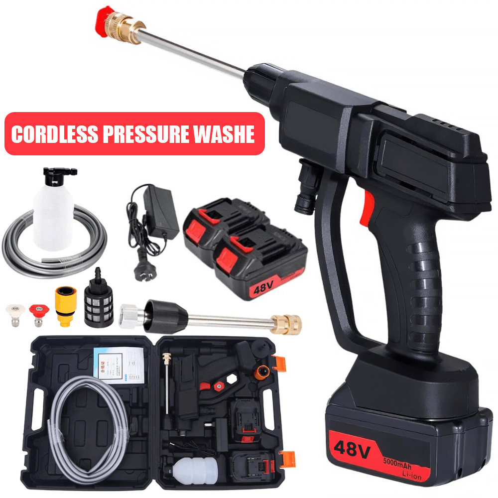 Portable High-Pressure Cleaner with Dual Batteries