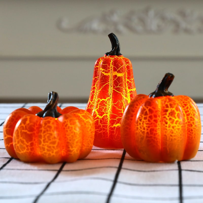 Festive Glow Pumpkin Lanterns – Battery-Powered Halloween Decor