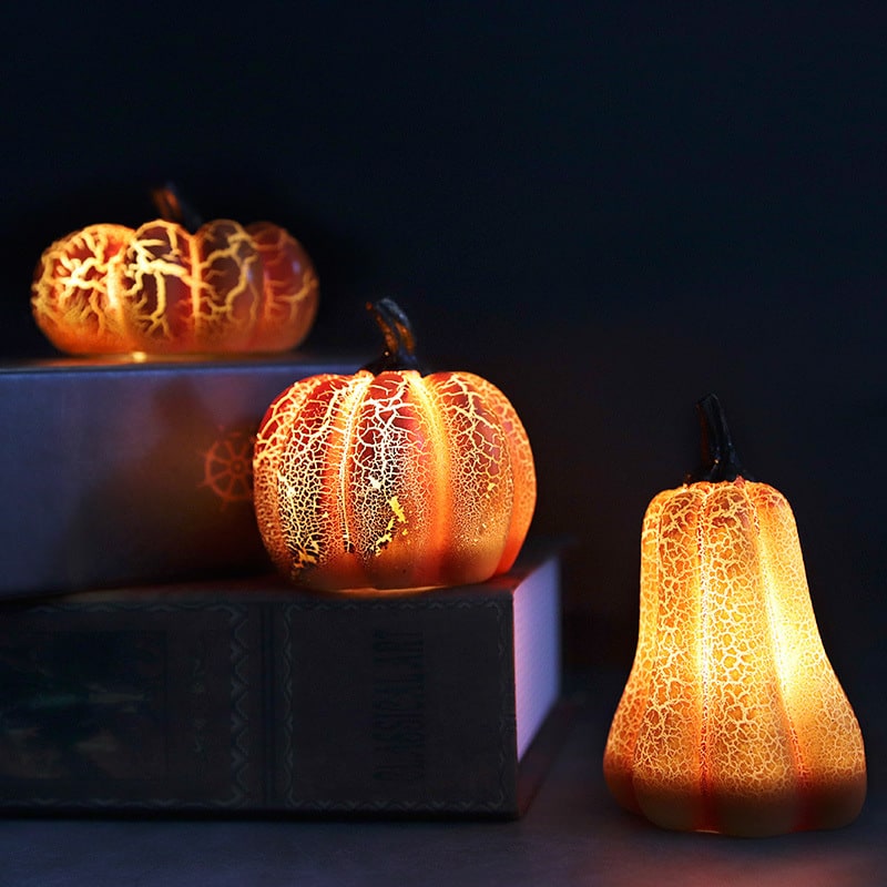 Festive Glow Pumpkin Lanterns – Battery-Powered Halloween Decor
