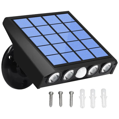 Nighttime Security with Solar Power - No Electricity Costs