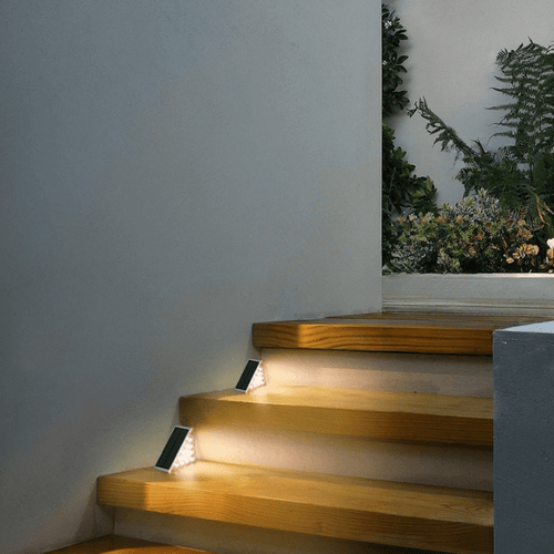 Solar-Powered Stair Lights for Security and Easy Illumination