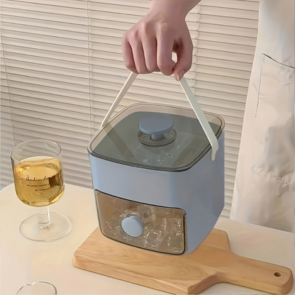 Ice Cube Tray Featuring Integrated Storage Compartment