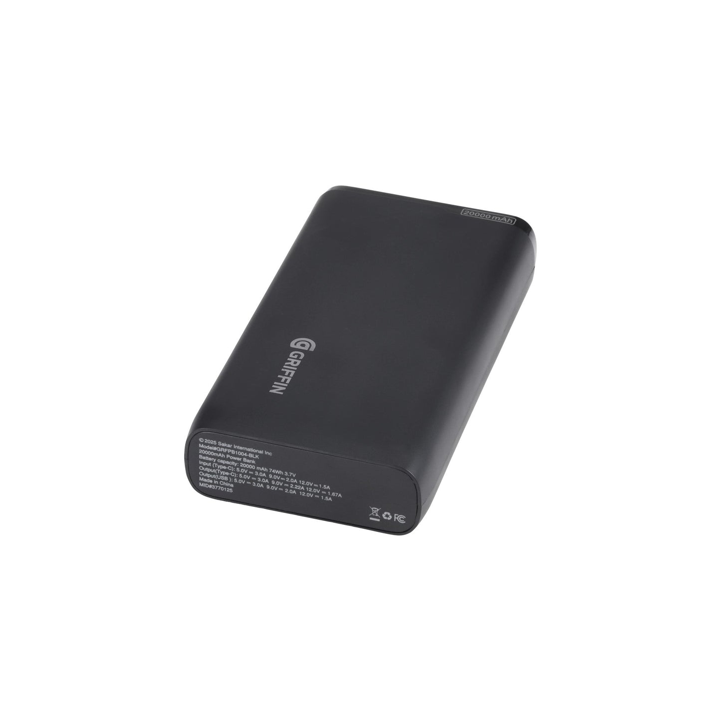 UltraCharge 20000 mAh | Fast-Power Bank with USB-C PD & Dual Outputs