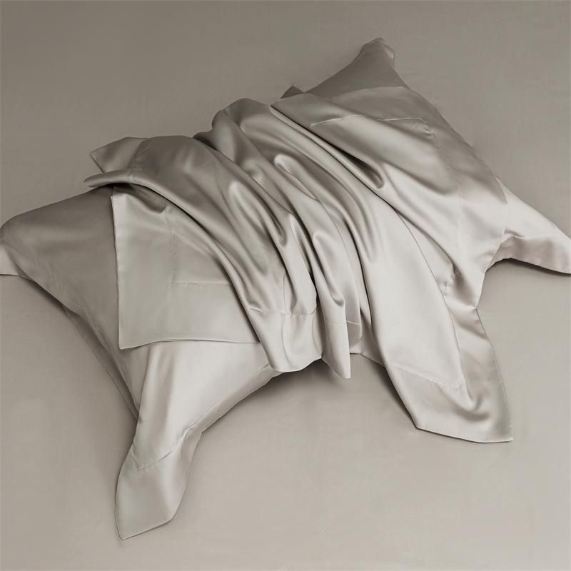 Set of 2 Natural Silk Pillowcases with Zipper for Hair and Skin