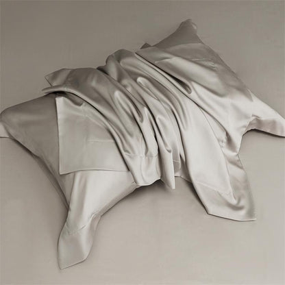 Set of 2 Natural Silk Pillowcases with Zipper for Hair and Skin