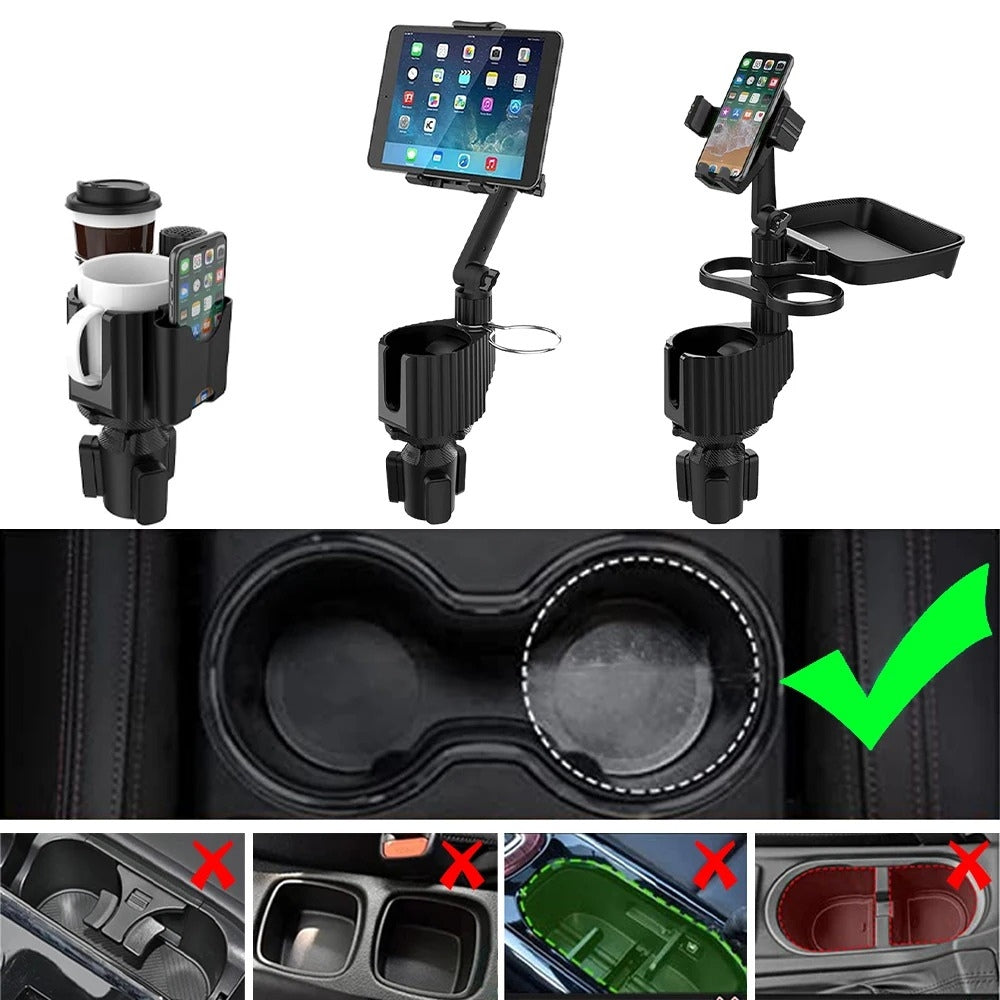 Phone Mount for Car with Easy-to-Use Cup Holder