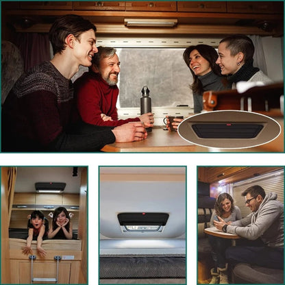 Stylish Window Shade for Caravans - Rolled Design