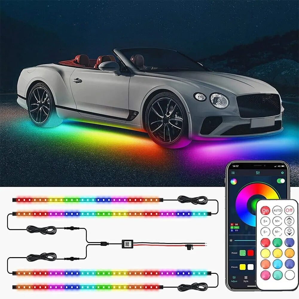 LED Lamp for Under-Car Lighting with Futuristic Design