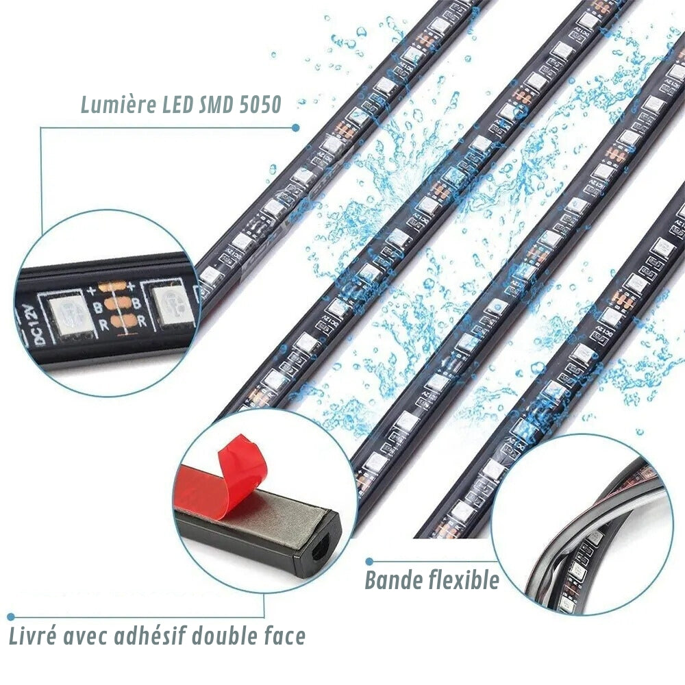 LED Lamp for Under-Car Lighting with Futuristic Design