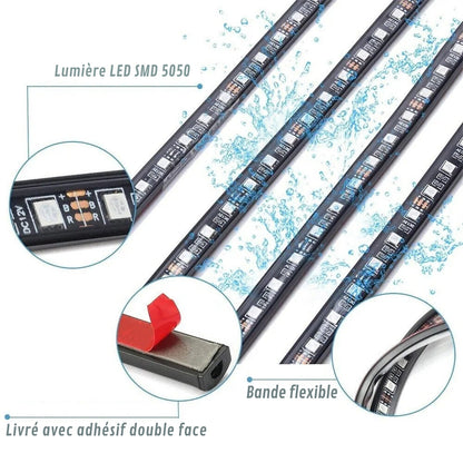 LED Lamp for Under-Car Lighting with Futuristic Design
