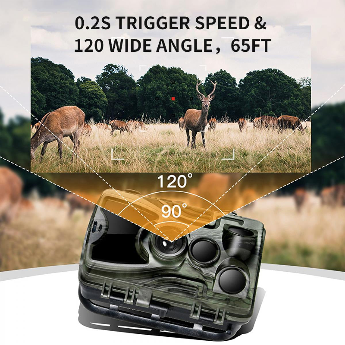 4K Wildlife Photography Trail Camera with Cellular Connectivity