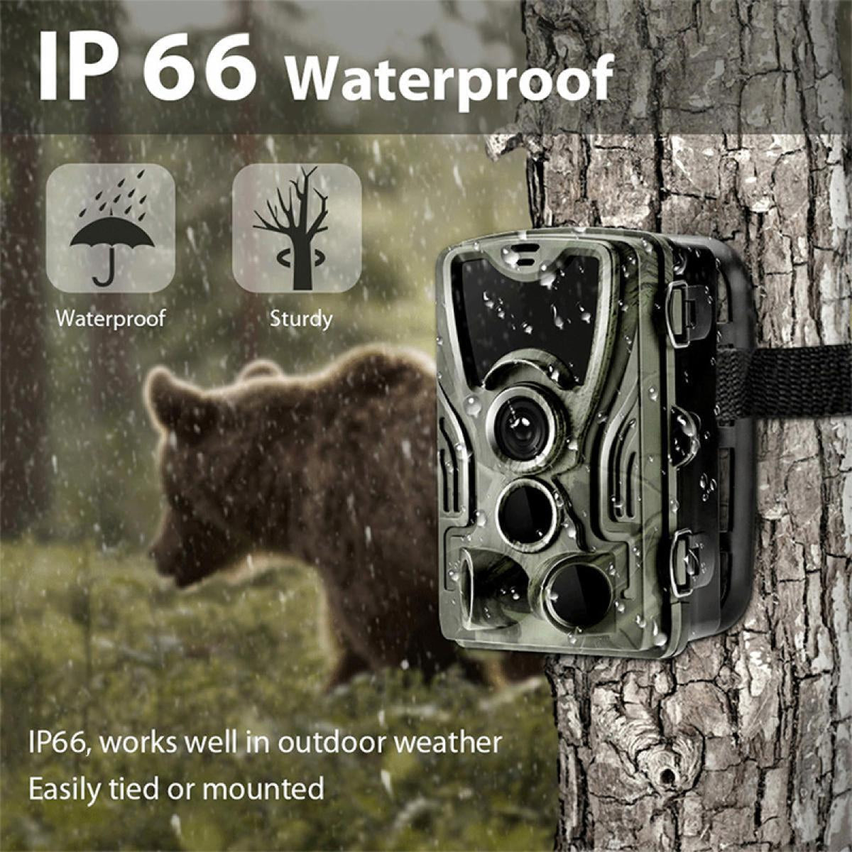 4K Wildlife Photography Trail Camera with Cellular Connectivity