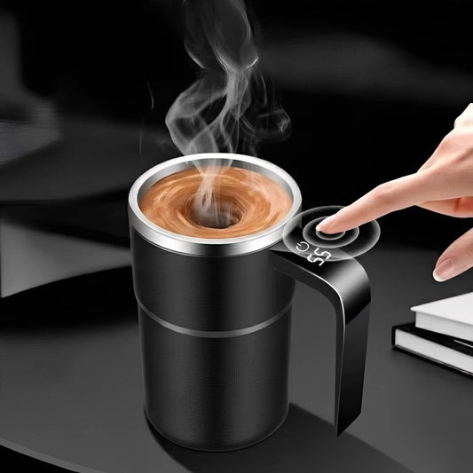 Smart Coffee Mixer Travel Mug with Temperature Indicator