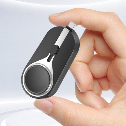 Compact 2000mAh Power Bank with USB-C Plug, Keychain and Waterproof Case