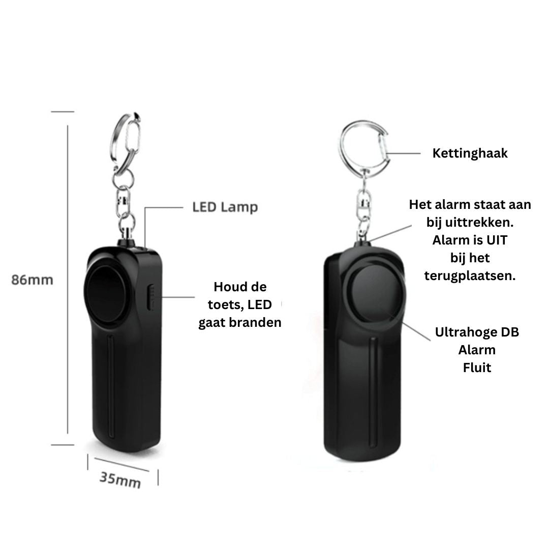 Emergency Alarm Keychain for Safety Alert