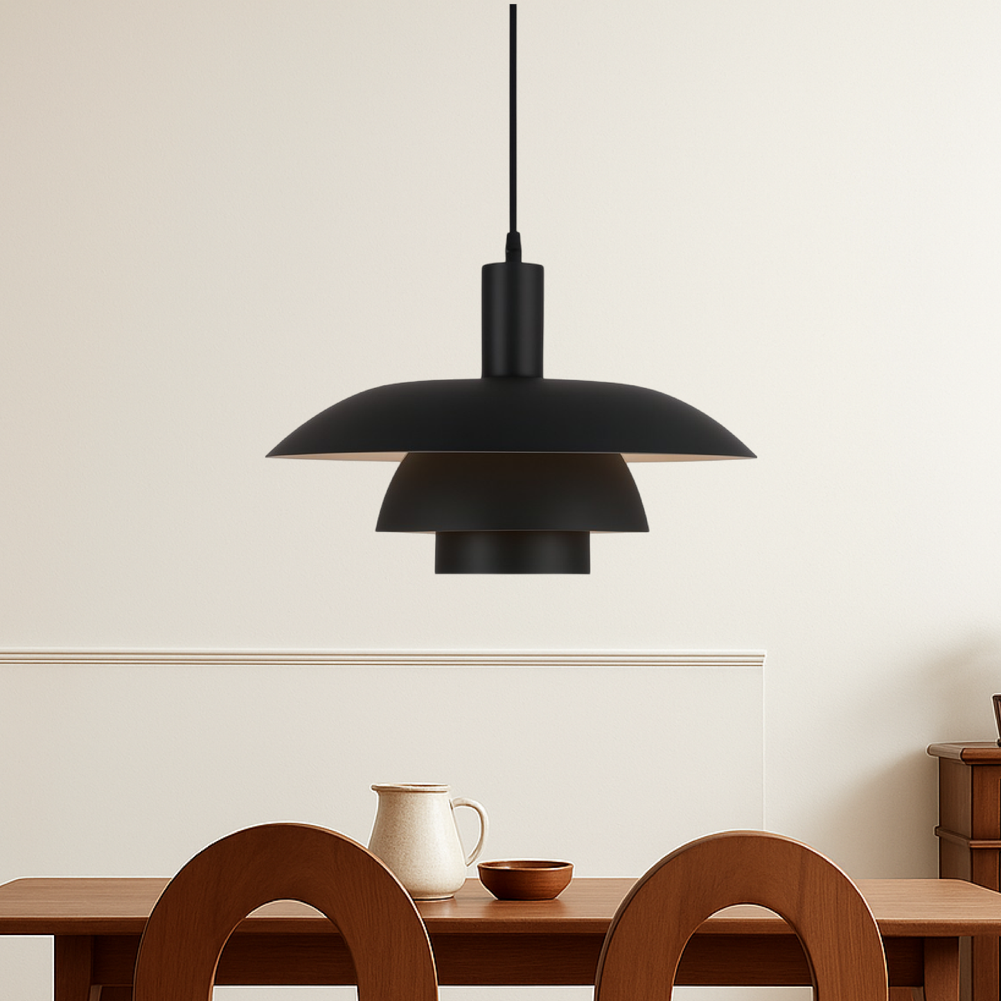 Scandinavian Minimalist Ceiling Lamp – Danish Pendant Light Design